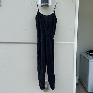PARKER NY | Silk Jumpsuit with Spaghetti Straps and Cinched Waist